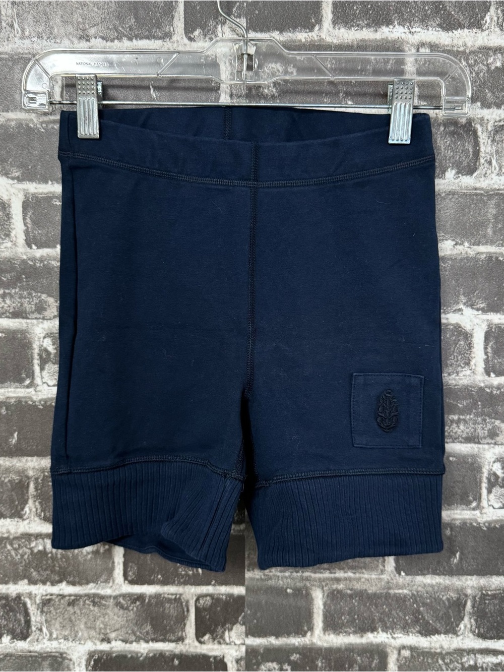 Free People movement biker shorts navy blue high rise